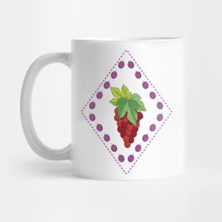 Cute Grape Stamp Mug